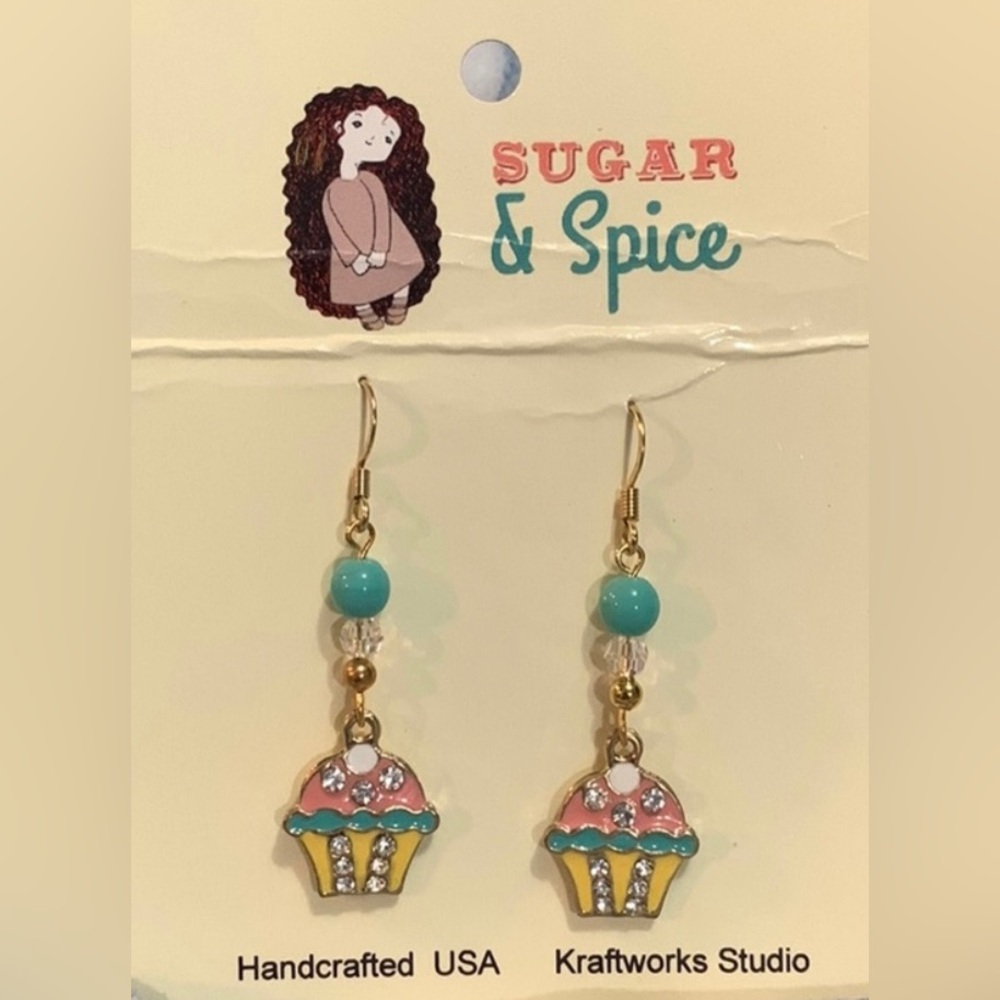 CupCake Earrings Sugar and Spice